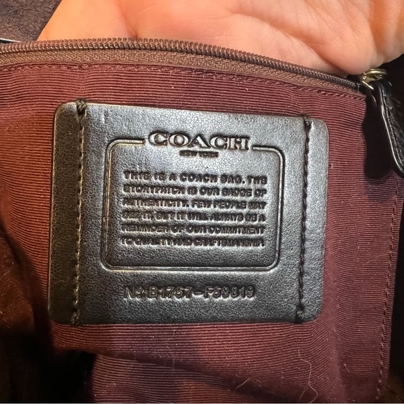 Coach Derby Black Pebbled Leather Backpack - Picture 10 of 10